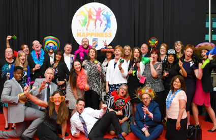 Employees celebrate at the Best Places to Work awards dinner